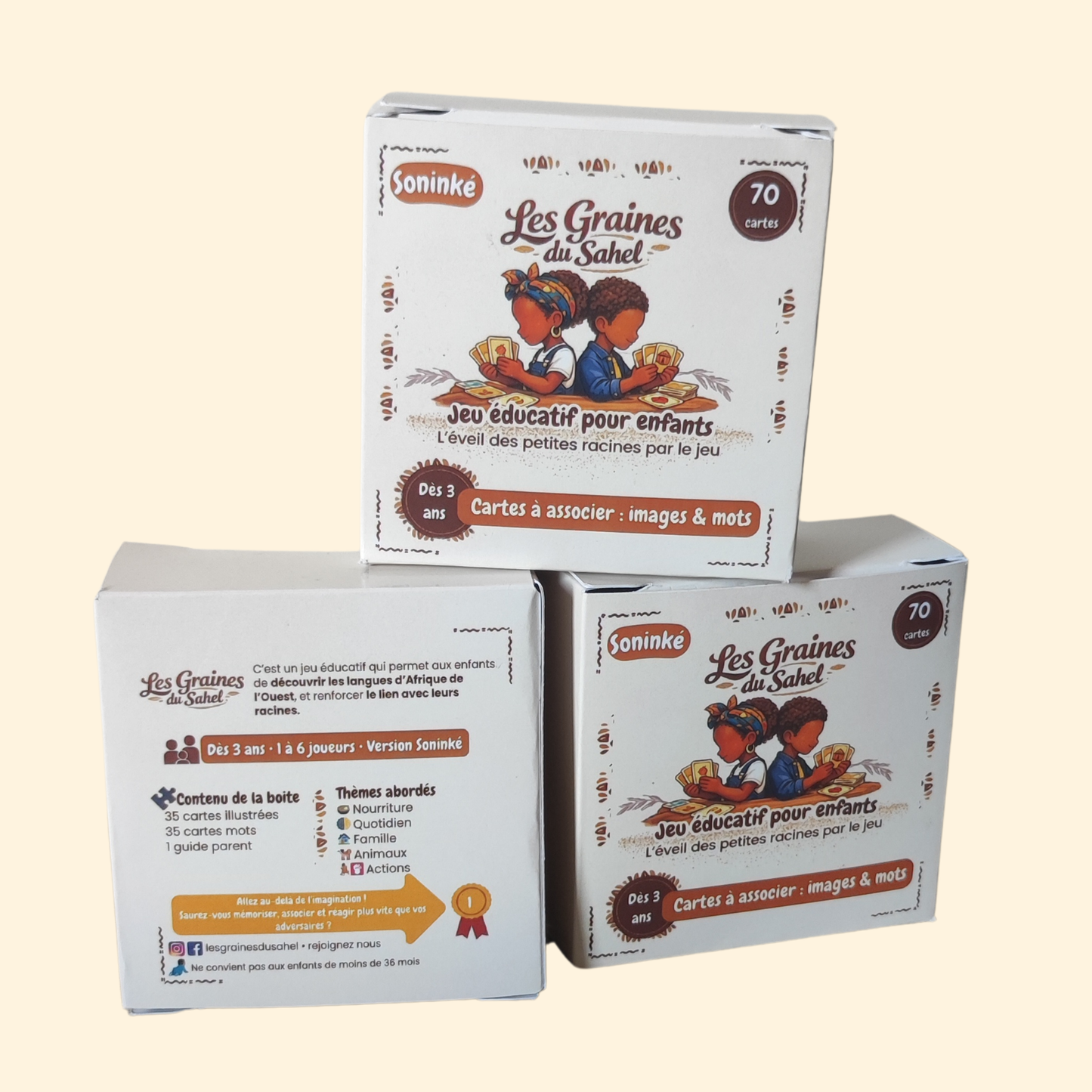Jeu de cartes bilingue soninké - français